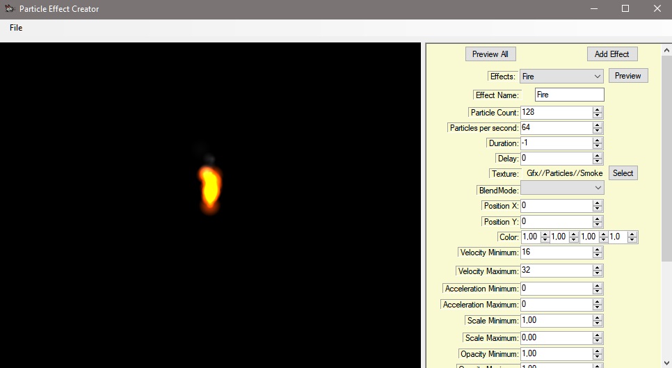 2D Particle Effect Editor 2